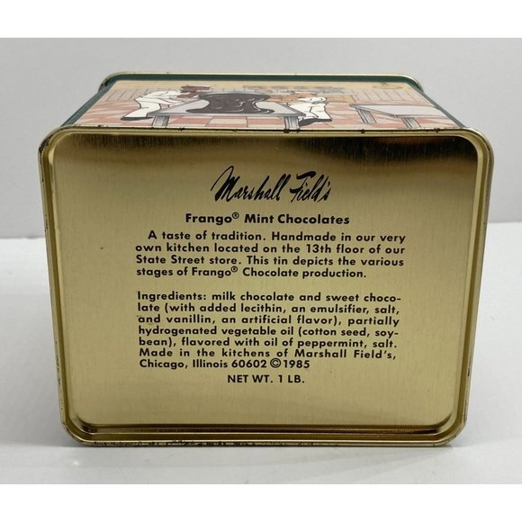 Vintage Marshall Fields Frango Mint Cartoon Candy Decorative Tin 1985 - Picture 6 of 10